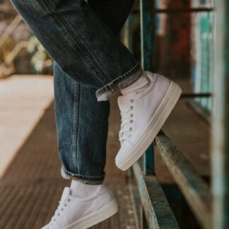 Men's white sneakers